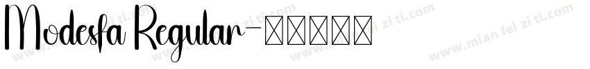 Modesfa Regular字体转换